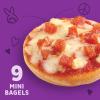 Annie’s Frozen Mini Pizza Bagels, Uncured Pepperoni, Snacks, 9 Ct, 6.65 oz(6.65 Ounce)