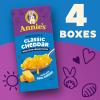 Annie’s Macaroni and Classic Cheddar, Made with Organic Pasta and Real Cheese, 4 Ct, 24 oz(6 Ounce (Pack of 4))