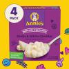 Annie’s White Cheddar Shells Macaroni & Cheese Dinner with Organic Pasta, 4 Ct, 6 OZ Boxes (Pack of 4)(White Cheddar)