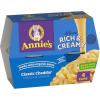 Annie’s Classic Cheddar Deluxe Rich and Creamy Mac and Cheese with Organic Pasta, Made with Real Cheese, Dinner Side or Snacks, 4 Cups, 10.4 oz(Classic Cheddar)