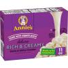 Annie’s Deluxe Shells and Aged Cheddar, Pasta and Cheese Sauce, Mac and Cheese Made with Organic Pasta, Dinner Side or Snacks, 11 oz (Pack of 12)(White Cheddar)