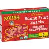 Annie’s Organic Bunny Fruit Flavored Snacks, Summer Strawberry, Gluten Free, Value Pack, 22 Pouches, 15.4 oz(Summer Strawberry)