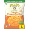 Annie’s Organic Cheddar Cheesy Smiles, Baked Corn Puffs, Gluten Free, 4 oz