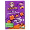 Annie’s Organic Cheddar Squares, Baked Cracker Snacks, 7.5 oz