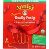 Annie’s Organic Fruit Tape, Swirly Strawberry, Non-GMO and Organic Fruit Flavored Snacks, 6 Rolls, 4.5 oz (Pack of 8)(Peely Straw)