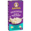 Annie’s Shells and White Cheddar, Made with Organic Pasta and Real Cheese, Family Size, 10.5 oz (Pack of 6)(White Cheddar)