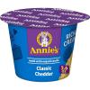 Annie’s White Cheddar with Organic Pasta, Macaroni and Cheese Microwavable Cups, Made with Real Cheese, 8 Ct, 16.08 oz(Classic Cheddar)