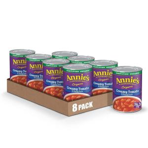 Annie’s Creamy Tomato and Bunny Pasta Canned Soup, Ready To Serve, 14.3 oz (Pack of 8)(Creamy Tomato & Bunny Pasta)