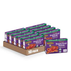 Annie’s Organic Berry Patch Bunny Fruit Snacks, Gluten Free, 16 oz, 20 ct(Berry Patch)