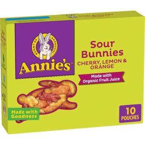 Annie’s Organic Bunny Fruit Flavored Snacks, Summer Strawberry, Gluten Free, Value Pack, 22 Pouches, 15.4 oz(Cherry  Lemon & Orange)
