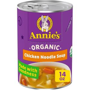 Annie’s Organic Bunny Pasta and Chicken Broth Soup, 14 oz(Chicken Noodle)