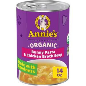 Annie’s Organic Bunny Pasta and Chicken Broth Soup, 14 oz(Pasta & Chicken)