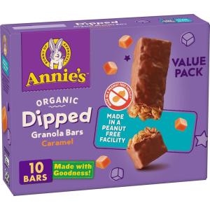 Annie’s Organic Chewy Granola Bars, Chocolate Chip, 6 Bars, 5.34 oz (Pack of 12)(Caramel)