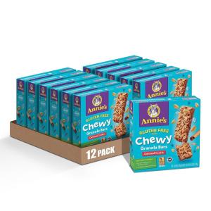 Annie’s Organic Chewy Granola Bars, Chocolate Chip, 6 Bars, 5.34 oz (Pack of 12)(Oatmeal Cookie)