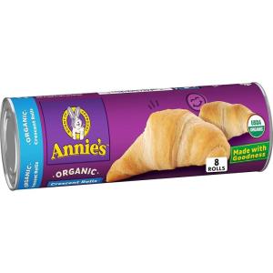Annie’s Organic Crescent Rolls, Refrigerated Dough, 8 Rolls, 8 oz