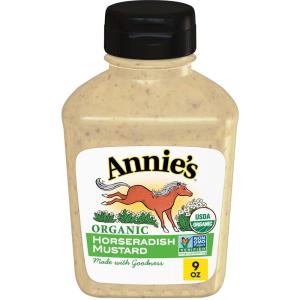 Annie’s Organic Horseradish Mustard, Gluten Free, 9 oz(Horseradish)