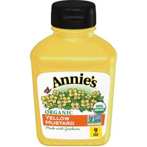 Annie’s Organic Horseradish Mustard, Gluten Free, 9 oz(Yellow Mustard)