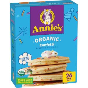 Annie’s Organic Pancake and Waffle Mix, Confetti, Vegan Recipe, 26 oz (Pack of 8)(Confetti)