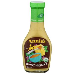 Annie’s Organic Shiitake Sesame Vinaigrette Salad Dressing, Vegan, Non-GMO, 8 fl oz(Honey)