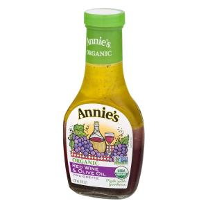 Annie’s Organic Shiitake Sesame Vinaigrette Salad Dressing, Vegan, Non-GMO, 8 fl oz(Red Wine and Olive Oil Vinaigrette)