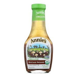 Annie’s Organic Shiitake Sesame Vinaigrette Salad Dressing, Vegan, Non-GMO, 8 fl oz(Shiitake and Sesame)