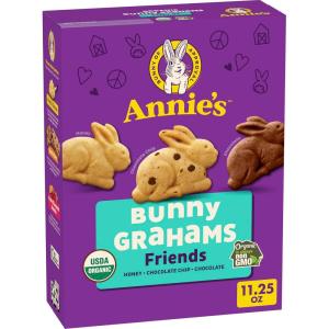 Annie’s Organic, Snack Variety Pack, Cheddar Bunnies and Bunny Grahams, 1 oz, 36 ct(Chocolate Chip  Chocolate & Honey)