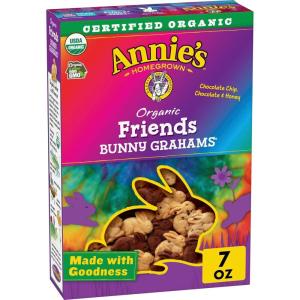 Annie’s Organic, Snack Variety Pack, Cheddar Bunnies and Bunny Grahams, 1 oz, 36 ct(Honey  Chocolate & Chocolate Chip)