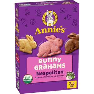 Annie’s Organic, Snack Variety Pack, Cheddar Bunnies and Bunny Grahams, 1 oz, 36 ct(Neapolitan)