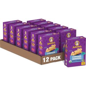 Annie’s Organic, Snack Variety Pack, Cheddar Bunnies and Bunny Grahams, 1 oz, 36 ct(White Cheddar)