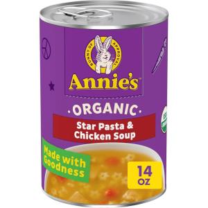 Annie’s Organic Star Pasta and Chicken Canned Soup, Ready To Serve, 14 oz
